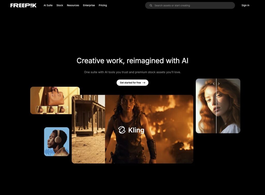 Freepik skjermbilde - Bølgen Reklamebyrå
