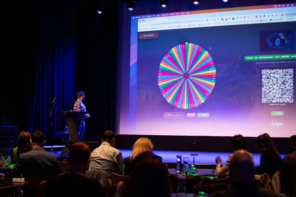 SPin-the-wheel konkurranse laget med vibe-coding / AI