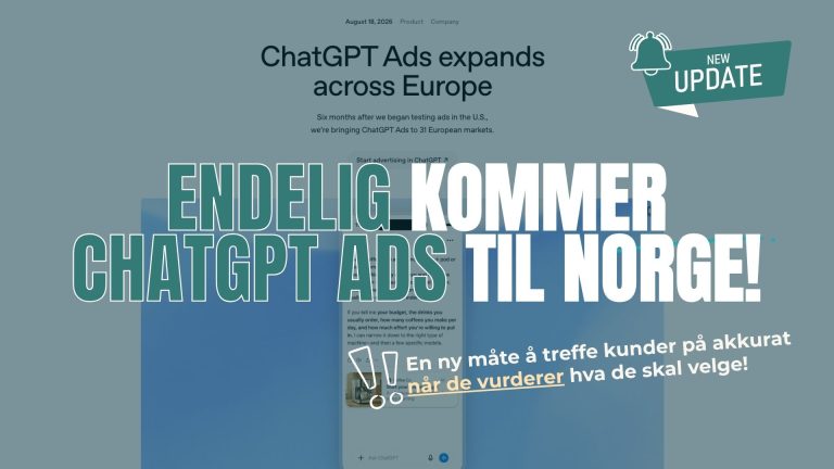 ChatGPT annonser i Norge